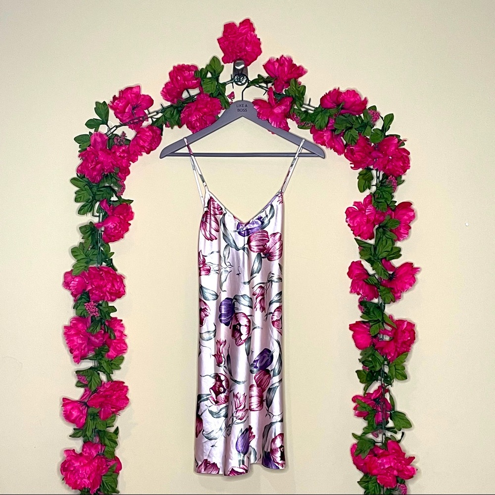 Vintage Floral Slip Night Dress